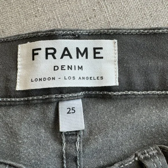 Frame - Le Skinny de Jeanne Skinny Jean - Gray - Size 25 NWT - Picture 3 of 5